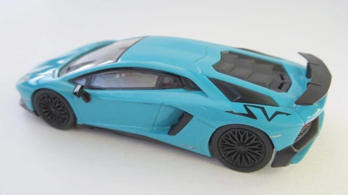 Kyosho 1/64 Lamborghini Aventador SV Blue 4.3×2.2×2in | eBay