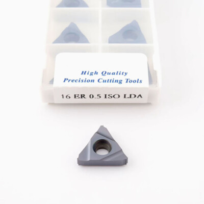 10PCS 16ER 0.5 ISO LDA CNC Carbide Threading Inserts 16ER For Stainless Steel