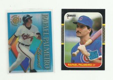 Rafael Palmeiro 2 Baseball Card Lot - Donruss Rated Rookie & Topps Clear