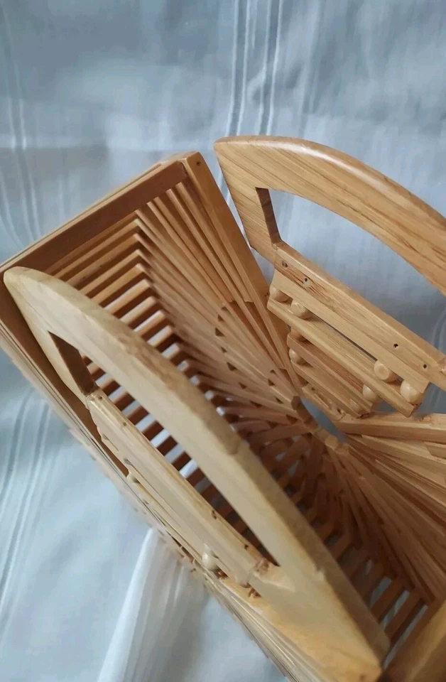 SAC À MAIN PANIER bambou - Photo 4/4