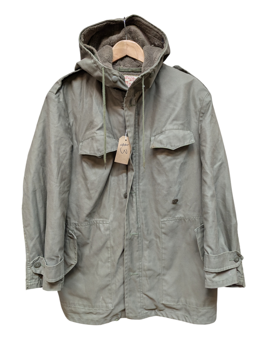 Vintage German Army 1988 Issue Military Parka Jacket GR-2 Green 44