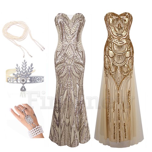 1920s Flapper Dress Great Gatsby 