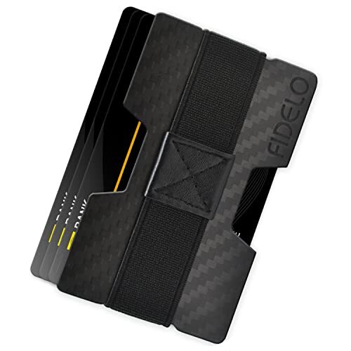 Fidelo Minimalist X Series Wallet Slim Rfid Blocking 3k Carbon Fiber 5