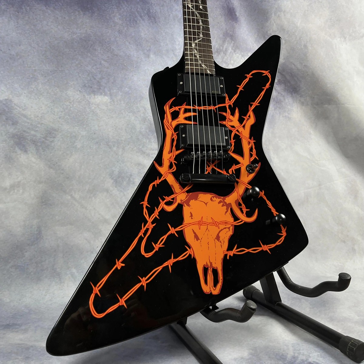 Factory Customized Electric Guitar James Hetfield Elk Skull Solid