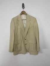 Vintage Westerner Men 42 M Corduroy Blazer Sports Coat Western Rodeo Beige
