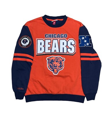 Chicago Bears Mitchell & Ness Men's M NFL Crew Fleece Sweatshirt