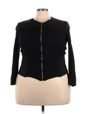 City Chic Women Black Jacket 22 Plus