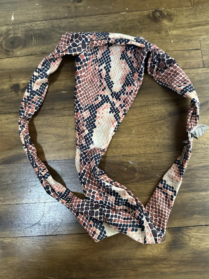 Blackbough Women's Snake Skin Print Swim Bikini Bottom, Beach Vacation, Sz S - Image 3 of 4