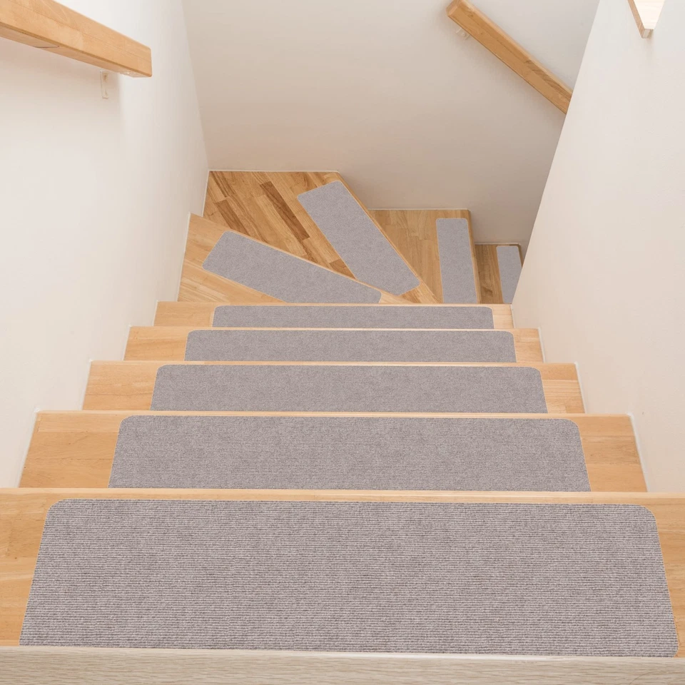 Stufenmatte Treppenmatte Treppenteppich Stufenteppich selbsthaftend im Set - Bild 4 von 4