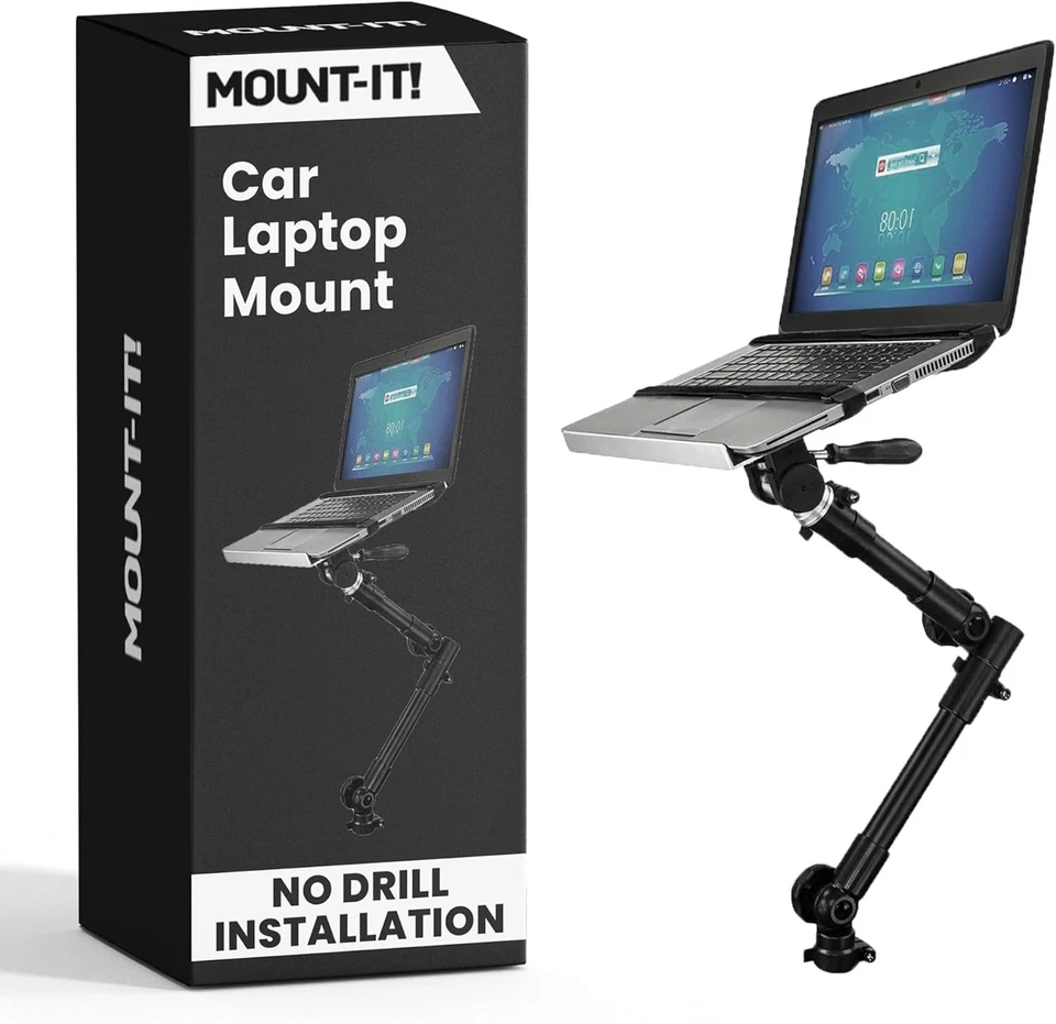 Heavy-Duty Car Laptop Mount - 360 Degree Adjustable for Optimal Driving Comfort - Image 3 of 4