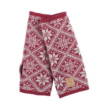 Ivanhoe gebreide handwarmer van wol Freya Deep Red - One Size - L Rood