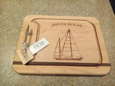 Sound View Millworks Cheese Board With Nautical Clear.