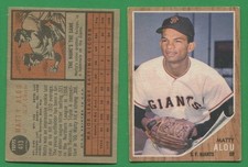 1962 Topps Baseball ~~~ MATTY ALOU ~~~ No. 413 ~~~ FREE S/H ~~
