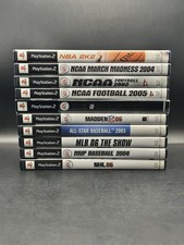 PS2 Sports 10-Game Lot Madden 2005 Collector NCAA 02 05 March Madness MLB Show