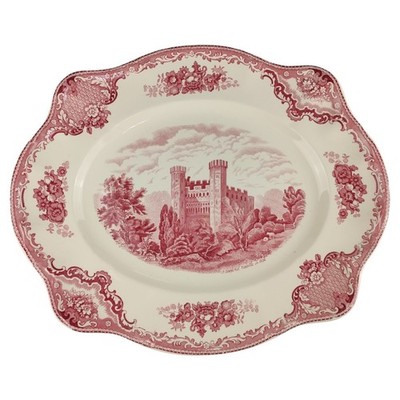 Servierplatte Speiseplatte Fleischplatte Johnson Bros Old Britain Castles