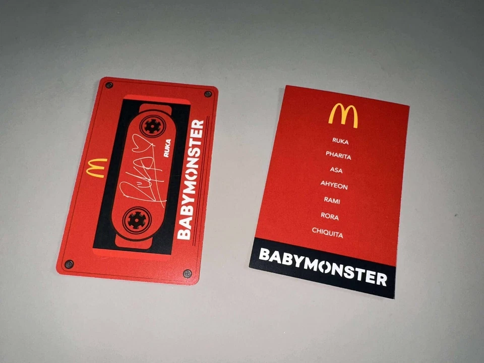 BABYMONSTER X MC DONALD'S HONG KONG COLLAB OFFICIAL PHOTOCARD 1.0+2.0 CARD UK - Image 2 of 2