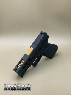 Glock19X アラベスク彫刻 スライド For Glock 19 Gen 5/19X Black LWP Complete Slide RMR w/ Gold Ported