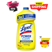 Lysol Power Clean Multi-Surface Cleaner, 2x Concentrated Pour, Sparkling Lemon 