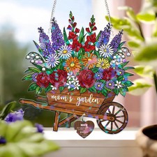 Personalized Moms Garden Suncatcher Acrylic Gift