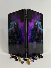 Joker Backgammon Set   Handmade Ash Wood Luxury Board Game