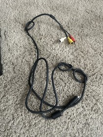 SEGA Saturn Black Console CD-ROM Drive with 2 Controllers & AV Cables/Power Cord