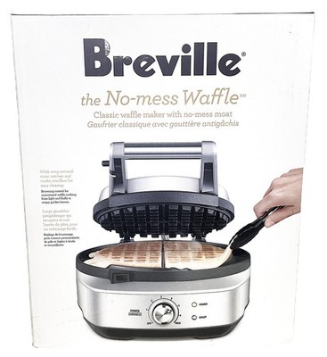 Breville Classic Round Waffle Maker No Mess Moat BWM520XL