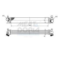 Meat & Doria LadeluftküHler LLK FüR Audi Q7 3.0 TDI VW Touareg 4MB 4MG 4M CR7