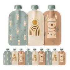 Reusable Baby Food Pouches Toddlers BPA Free Food Grade Dishwasher Freezer