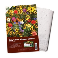 Pre seeded Flower Garden Mat 17x5 Burgundy Easy Planting for Outdoor Spaces