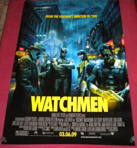 WATCHMEN Movie Poster 27x40 D/S Malin Akerman Billy Crudup Matthew Goode  Gugino