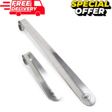 Set of 2 Metal Shoe Horn, 16.5-In Long-handled  7.5-In, Slip-on Shoes Helper