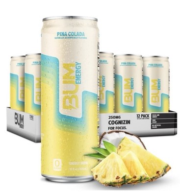 Beyond Raw BUM Energy   Pina Colada  3 CANS  