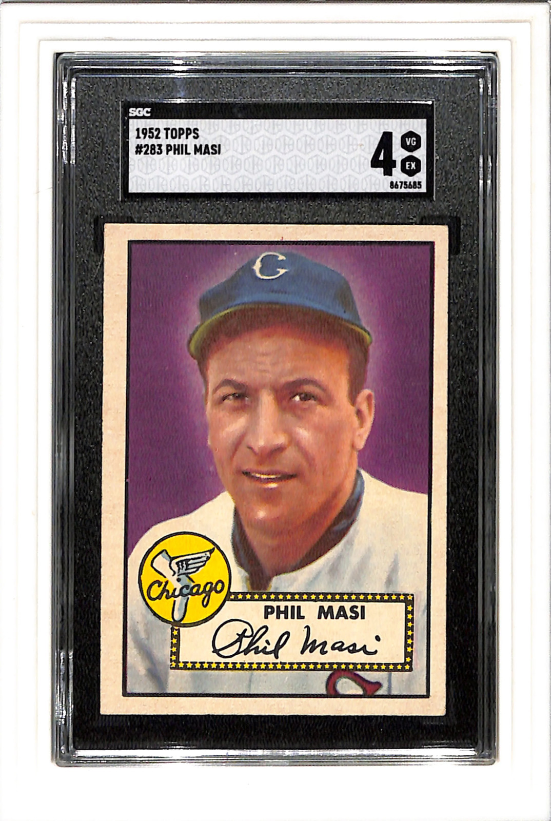 1952 Topps #283 Phil Masi SGC 4 SN 8675685