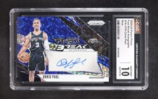 CHRIS PAUL 2024-25 Panini AUTO BLUE PRIZM 28/49 FAST BREAK Gem10/Auto10