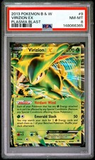 2013 POKEMON BLACK & WHITE PLASMA BLAST #9 VIRIZION EX PSA 8 NM-MT