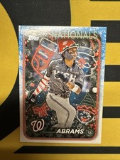 2024 Topps Holiday - Holiday Variation C.J. Abrams #H47 Santa Hat Nationals  