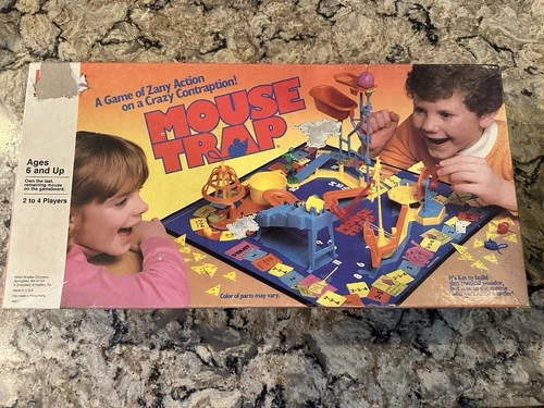 VINTAGE Mouse Trap COMPLETE Milton Bradley 1986 Classic Board Game Kids Family