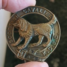 SCOTTISH  CAVALIER KING CHARLES SPANIEL CLUB DOG BROOCH