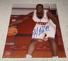 JJ HICKSON SIGNED 8X10 PHOTO NC STATE WOLFPACK BASKETBALL AUTOGRAPH 🏀🐺🏀