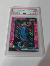 2018-19 Panini Prizm Mo Bamba Pink Cracked Ice Rookie Card #99 PSA 9 0514