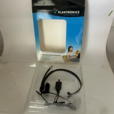 Plantronics M214C Cordless Phone Headset Black Noise Canceling -opened box