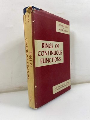 Rings of Continuous Functions by Gillman/Jerison 1960 HCDJ