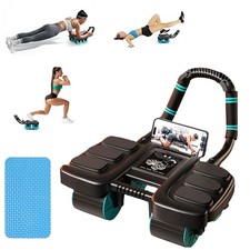 Healthy Belly Wheel Ab Roller with 6 Elbow Support - Abdominal Fitness Wheel UK