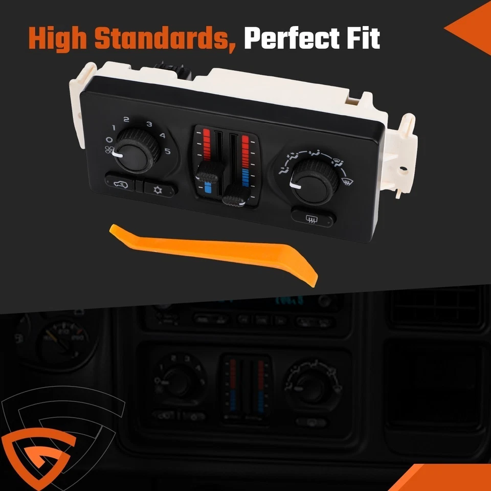 AC Heater Climate Control Module For Chevrolet Silverado 2500 NEW US USA - Image 4 of 4