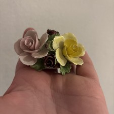 Denton Vintage Bone China Floral Basket Ornament