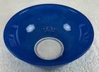 Vintage PYREX Cobalt Blue Mixing Bowl #326 4L Clear Glass Bottom