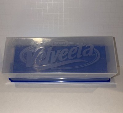 Vintage Kraft Velveeta Cheese Keeper Storage Container Blue Plastic Bottom
