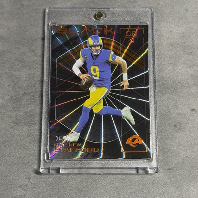 2024 Panini Black Matthew Stafford #66 Citrine Black /30 Los Angeles Rams SSP