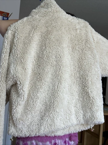 Giacca pelliccia poliestere beige MICHAEL KORS XS