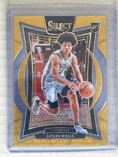 2024-25 PANINI SELECT JAYLEN WELLS TRUE GOLD DISCO RC /10